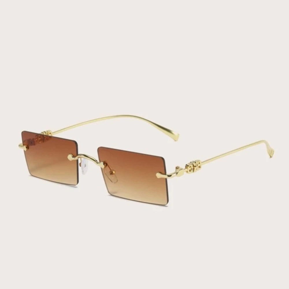 Rimless rectangle sunglasses - Picture 2 of 3